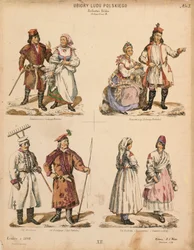Beispiele polnischer Volkstrachten, veröffentlicht von K.S. Wolski, Krakau, 1888