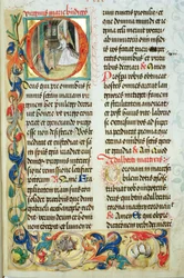 Die Verkündigung aus dem Pontifikale von Bischof Erasmus Ciolek, ca. 1510