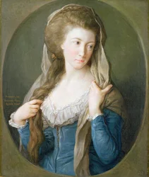 Porträt einer Frau, traditionell identifiziert als Margaret Stuart, Lady Hippisley