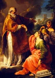 San Marino erhebt die Republik, von Pompeo Batoni