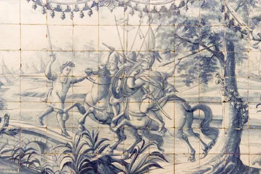 Alexander (356-323 v. Chr.) kämpft gegen die Perser, ca. 1745