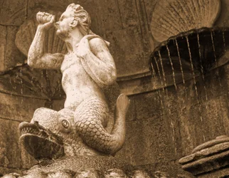 Tritonbrunnen, Santuário de Nossa Senhora dos Remédios, Lamego, Portugal 1738