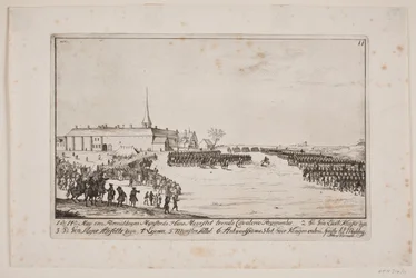 Frederik V inspiziert Regimenter in Antvorskov