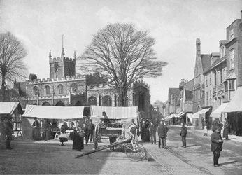Marktplatz, Huntingdon, ca. 1896