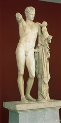 Statue des Hermes mit dem Dionysosknaben, um 330 v. Chr.