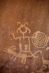 Petroglyphen, Chaco Culture National Historical Park, 2014