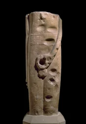 Skulptur des Gottes Min, Hierakonpolis, möglicherweise ca. 4000 v. Chr.