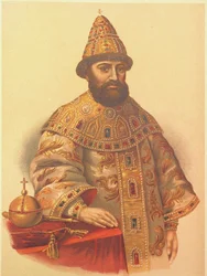 Porträt des Zaren Michail I. Fjodorowitsch von Russland 1596-1645, 1860er Jahre