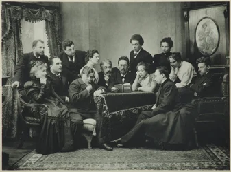 Anton Tschechow liest Die Möwe mit der Moskauer Künstlertheatergruppe, 1899