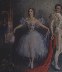 Porträt der Balletttänzerin Marina Semyonova als Carmen