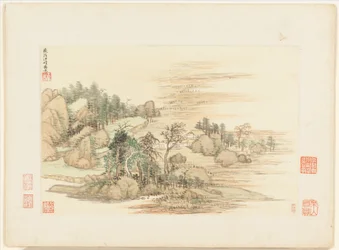 Landschaften nach alten Meistern, datiert 1674 und 1677 (Album mit zwölf Blättern)