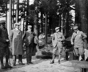 Der Herzog von Connaught und seine Jagdgesellschaft