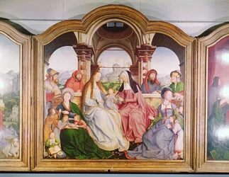 Die Heilige Sippe, oder der Altar von St. Anna, (Detail) 1509