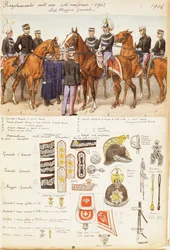 Uniformen des Generalstabs des Königreichs Italien, Farbtafel von Quinto Cenni