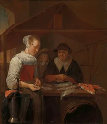 Die Fischverkäuferin