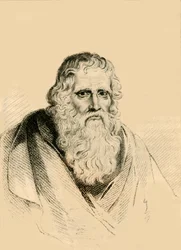 Thomas Parr, der im Alter von 152 Jahren starb, 1821