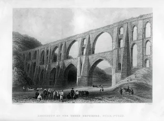 Aquädukt der griechischen Kaiser, nahe Pyrgo, Türkei, 1886