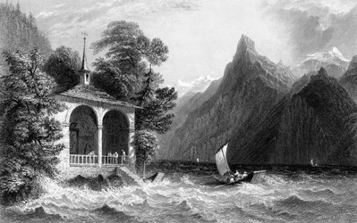 Tellskapelle, Vierwaldstättersee, Schweiz, 1836