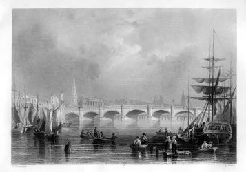 Die Brücke und der Broomielaw-Kai, Glasgow, Schottland, 1886