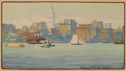 New York von der 34th Street Fähre (1914)