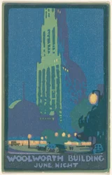 Woolworth-Gebäude Juni Nacht
