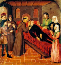 Auferstehung eines Mannes, der an seinen Wunden starb, (Detail)