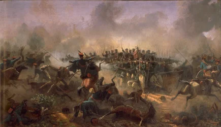 Dritter Unabhängigkeitskrieg, Prinz Umberto auf dem Platz von Villafranca, 24. Juni 1866