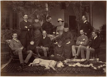 Seine Eminenz, der Oberbefehlshaber, und seine Gesellschaft, Shimla