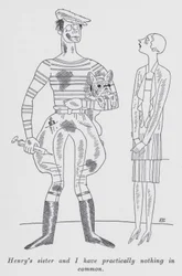 Illustration für "But Gentlemen Marry Brunettes" von Anita Loos (Lithografie)
