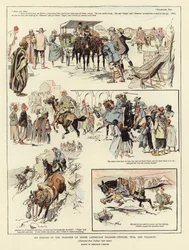 Eine Episode im Fortschritt von drei modernen Pilgern