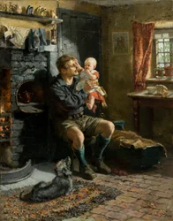 Geordie hielt das Kind, 1890
