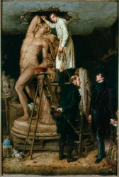John Graham Lough in seinem Studio, 1881
