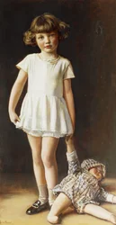 Mädchen mit Puppe