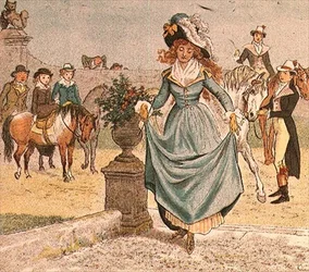Eine vornehme Dame aus Ride-a-cock-horse to Banbury Cross
