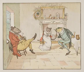 "Bitte, Herr Frosch, singen Sie uns ein Lied?", aus The Hey Diddle Diddle Picture Book, veröffentlicht 1882