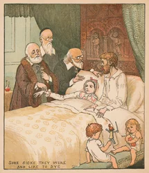 Schwer krank waren sie und dem Tode nahe, um 1878