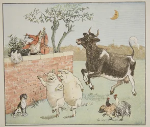 Die Katze und die Geige, Illustration aus 