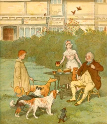 Der Bauernjunge mit den Hunden seines Meisters, ca. 1881