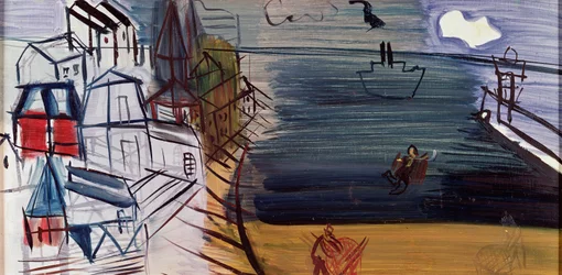 Frachtschiff bei Sainte-Adresse, nach 1945