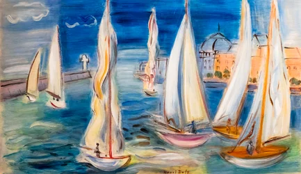 Regatta in Deauville, ca. 1946