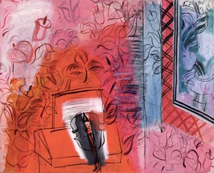 Stillleben mit einer Violine, eine Hommage an Johann Sebastian Bach