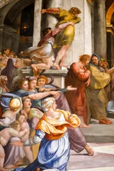 Vertreibung des Heliodor aus dem Tempel (Detail)