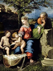 Die Heilige Familie des Eichenbaums