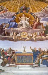Disputation des Heiligen Sakraments (Detail)