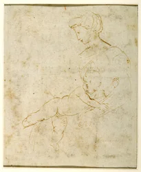 Madonna mit Kind, nach Michelangelo