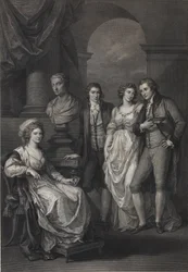 Familienporträt von Catherine Petrovna Baryatinskaya, geborene Prinzessin von Holstein-Beck