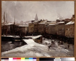 Quai du Port, Marseille, im Schnee