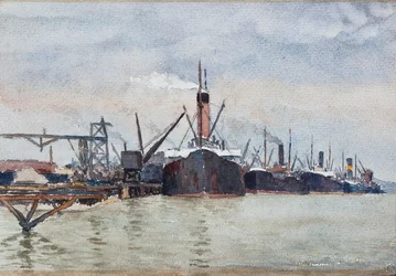 Boote am Kai, Bordeaux