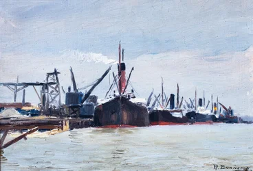 Boote in einem Hafen