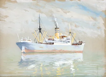 Fracht auf der Gironde-Mündung
